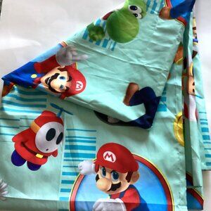 Super Mario Nintendo Kids Flat Twin Bed Sheet